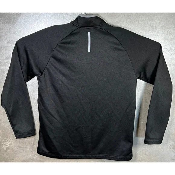 Reebok Quarter Zip Pullover Jacket Women's Medium Training Activewear Top Black - Picture 12 of 13